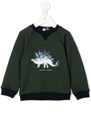 Tartine Et Chocolat sweat en coton à imprimé graphique - Vert