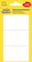 Etiket avery 3084 66x38mm wit 18st