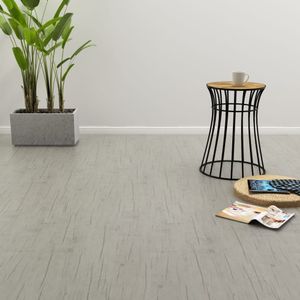 VidaXL Vloerplanken zelfklevend 4,46 m² 3 mm pvc washed eiken
