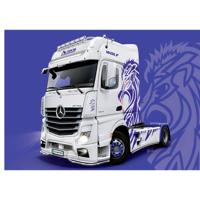 Italeri 3935 MB Actros MP4 Show GigaSpace Vrachtwagen (bouwpakket) 1:24 - thumbnail