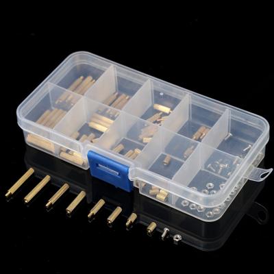120 stuks M2 Brass kartelmoer Standoff mannelijke vrouwelijke ronde kolom pijler Spacer voor PCB Board