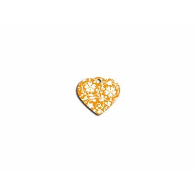 Naamplaatje Imarc Heart Geel Oranje