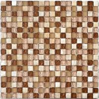Mozaïek tegels Lagos Beige 30x30 - Vierkant Wand en vloer Glas