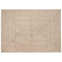 VidaXL Vloerkleden rechthoekig natuurlijk en wit 160 x 230 cm jute