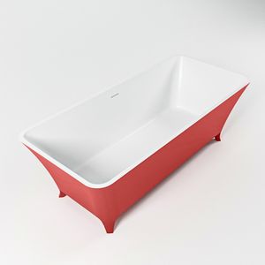 Vrijstaand Bad MONDIAZ LUNDY 170x75cm Kleur Fire / Talc