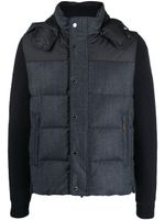 Moorer detachable-sleeve padded jacket - Bleu - thumbnail