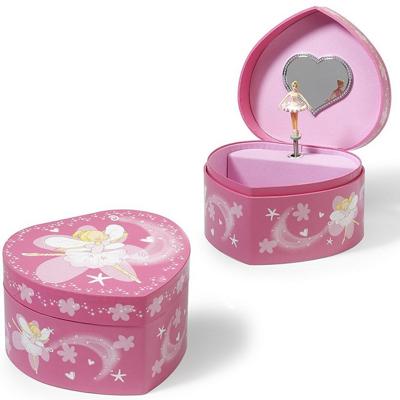 Simply For Kids houten juwelendoosje hart met elfje