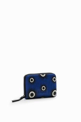 Kleine portemonnee met geometrische vormen - BLUE - U