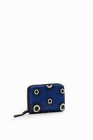 Kleine portemonnee met geometrische vormen - BLUE - U