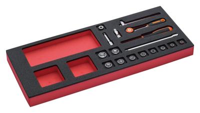 Bahco Foaminlay Fit&Go 1/3 met doppen en toebehoren 1/4" - 17-delig - FF1E2005