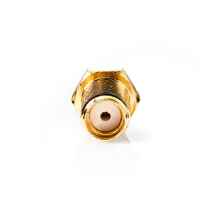 SMA-Connector | Recht | Female | Verguld | 50 Ohm | Krimp | Diameter kabelinvoer: 2.55 mm | Metaal | Goud | 2 Stuks