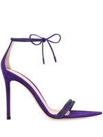 Gianvito Rossi sandales Montecarlo 105 mm en daim - Violet - thumbnail