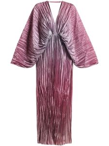 L'IDÉE robe longue De Luxe à effet froissé ombré - Violet