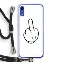 Middle finger white: Honor Play 8A Transparant Hoesje met koord