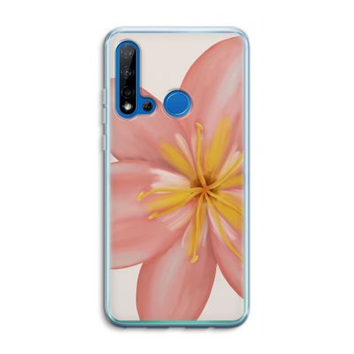 Pink Ellila Flower: Huawei P20 Lite (2019) Transparant Hoesje