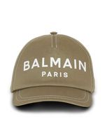 Balmain Kids casquette à logo imprimé - Vert - thumbnail