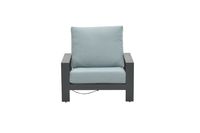 Lincoln verstelbare fauteuil carbon black/ mint grey - Garden impressions