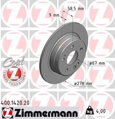 Remschijf Coat Z 400142020