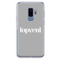 Topvent Grijs Wit: Samsung Galaxy S9 Plus Transparant Hoesje