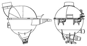 Expansietank, koelvloeistof CRT17000S