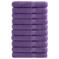 VidaXL Saunadoeken solund 10 st 600 g/m² 80x200 cm paars