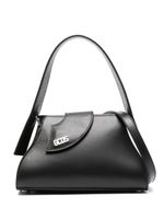 GCDS mini sac Comma en cuir - Noir