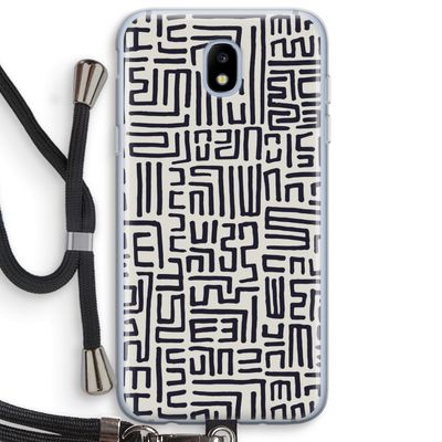 Moroccan Print: Samsung Galaxy J5 (2017) Transparant Hoesje met koord