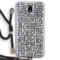 Moroccan Print: Samsung Galaxy J5 (2017) Transparant Hoesje met koord