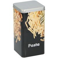 1x Metalen pasta/macaroni voorraadblik/voorraadbus 2000 ml