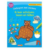 Deltas Oefenpret met stickers - schrijven, lezen, tellen (5-6 jaar)