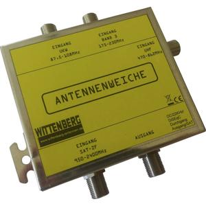 Wittenberg Antennen 4 in 1 Antenne splitter FM, DAB+, UHF, Satelliet