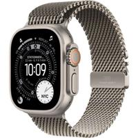 Apple Watch Ultra 3 GPS + Cellular - 49 mm - Cassa in titanio naturale - Cinturino in maglia milanese in titanio naturale - Grande