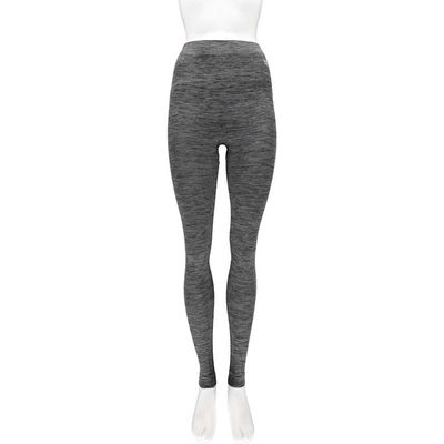 Thermo broek ondergoed voor dames zwart melange