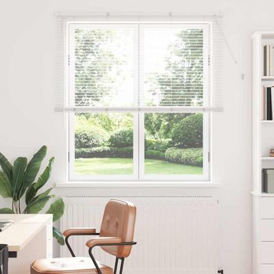 Raam Blind met gordijnen Anders Wit 80 x 130 cm Aluminium