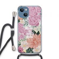 Kindness matters: iPhone 13 mini Transparant Hoesje met koord