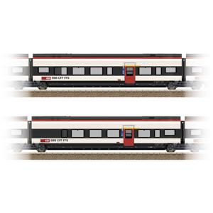 TRIX H0 23283 H0 uitbreidingsset 3 voor de Giruno van de SBB J(A4) 1e klas en K(A3) 1e klas