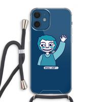 Zwaai: iPhone 12 Transparant Hoesje met koord