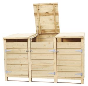 Klikoberging kliko ombouw 3 containers triple dicht 129x225x91cm