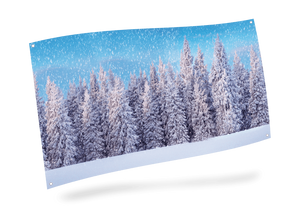 Achtergronddoek sneeuwbos 150x75 cm - My Village