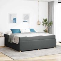 Bedframe Anders Donkergrijs 200 x 200 cm Stof