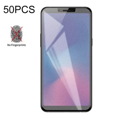 50 stuks non-Full matte Frosted gehard glas film voor Galaxy A6s geen retail pakket