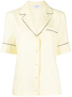 Off-White chemise à logo en jacquard - Jaune