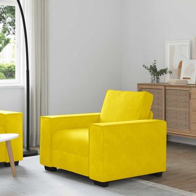 Sofastoel Geel 60 cm Fluweel