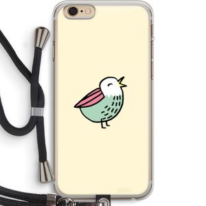 Birdy: iPhone 6 PLUS / 6S PLUS Transparant Hoesje met koord