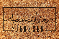 Gepersonaliseerde familienaam deurmat vinyl vloerkleed Gepersonaliseerde familienaam deurmat vinyl vloerkleed