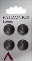 Milward Knoop Metaal Brons 15mm (4 stuks)