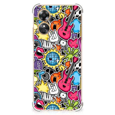 OPPO A17 Anti Shock Bumper Case Punk Rock OPPO A17 Anti Shock Bumper Case Punk Rock