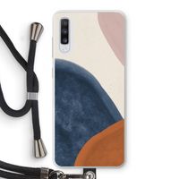 Geo #1: Samsung Galaxy A70 Transparant Hoesje met koord