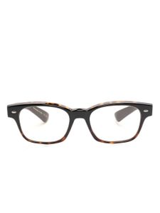 Oliver Peoples lunettes de vue à monture rectangulaire - Noir