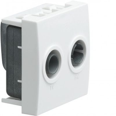 Hager plintgoot outlet satellietaansluiting einddoos zwart 55mm